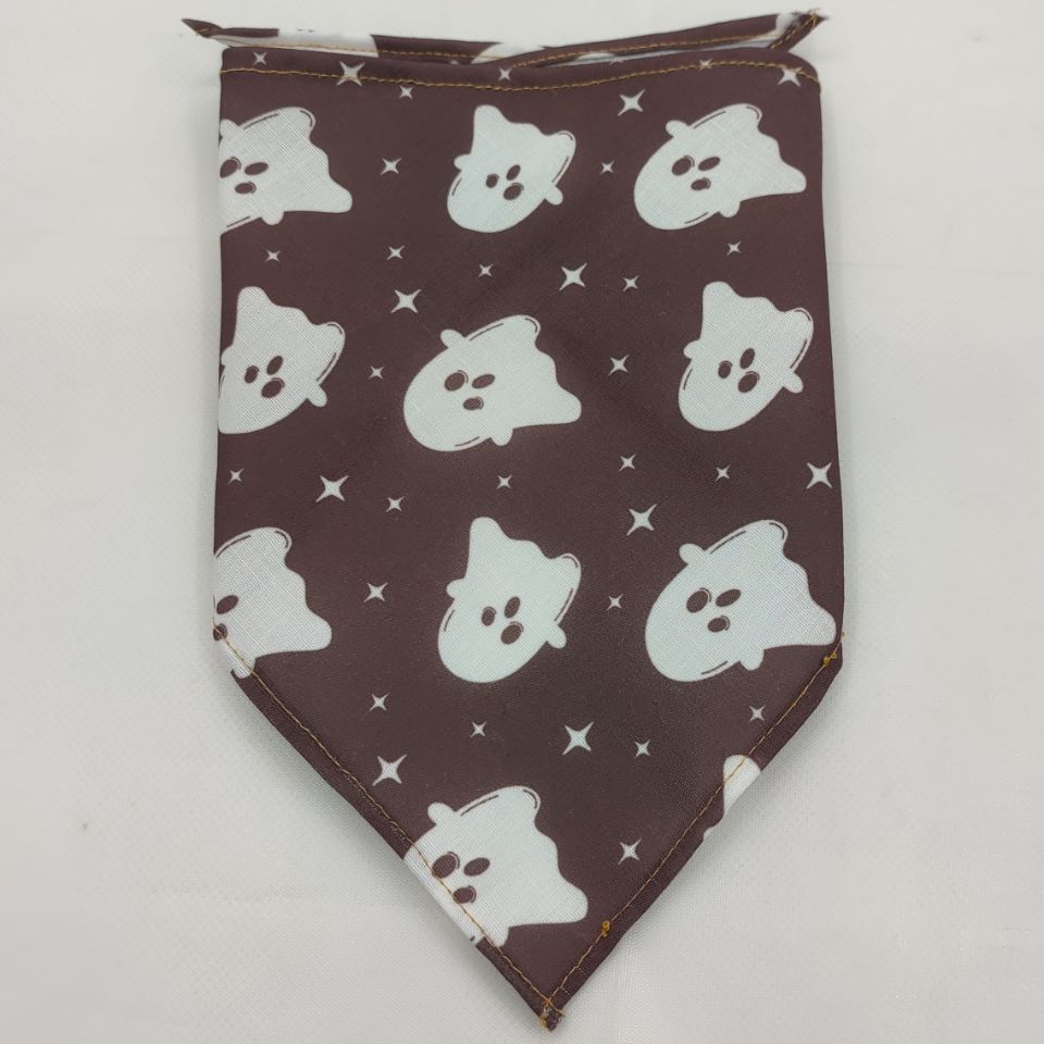 KFX-8271677 Pet Triangle Scarf Towel for Drool Cleanup - Soft Polyester Tie-Dye Design