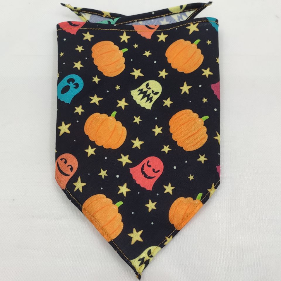 KFX-8271677 Pet Triangle Scarf Towel for Drool Cleanup - Soft Polyester Tie-Dye Design