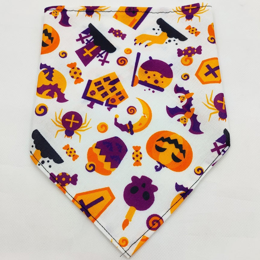 KFX-8271677 Pet Triangle Scarf Towel for Drool Cleanup - Soft Polyester Tie-Dye Design