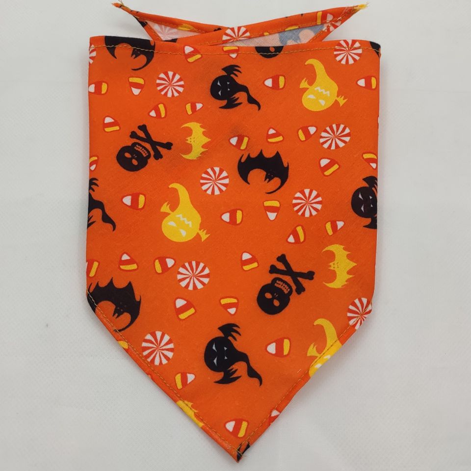 KFX-8271677 Pet Triangle Scarf Towel for Drool Cleanup - Soft Polyester Tie-Dye Design
