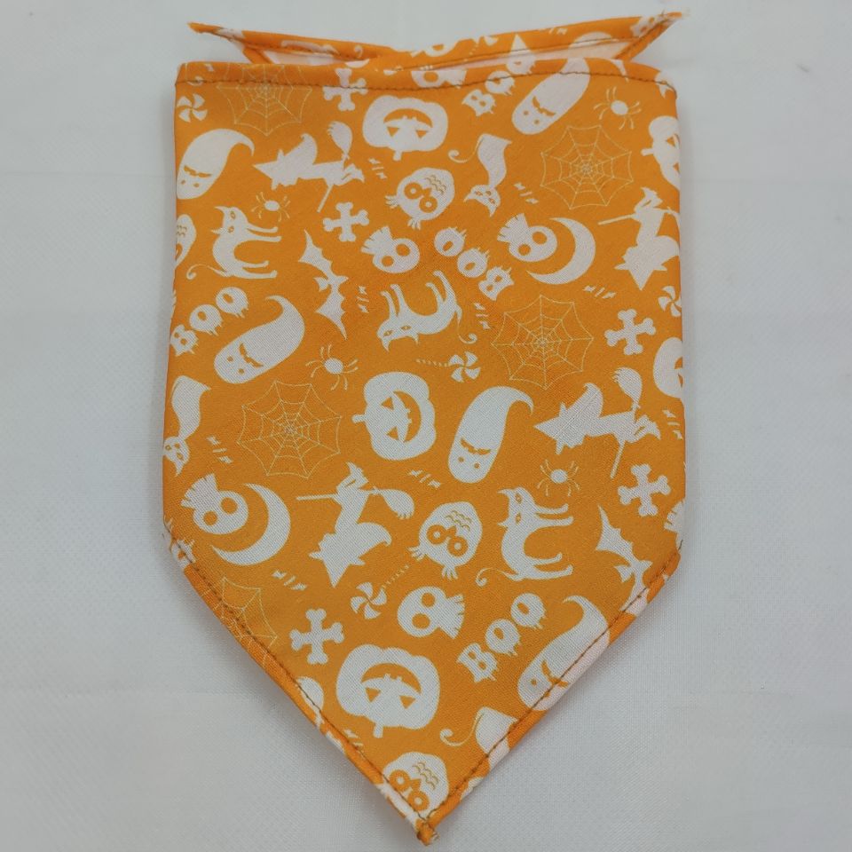 KFX-8271677 Pet Triangle Scarf Towel for Drool Cleanup - Soft Polyester Tie-Dye Design