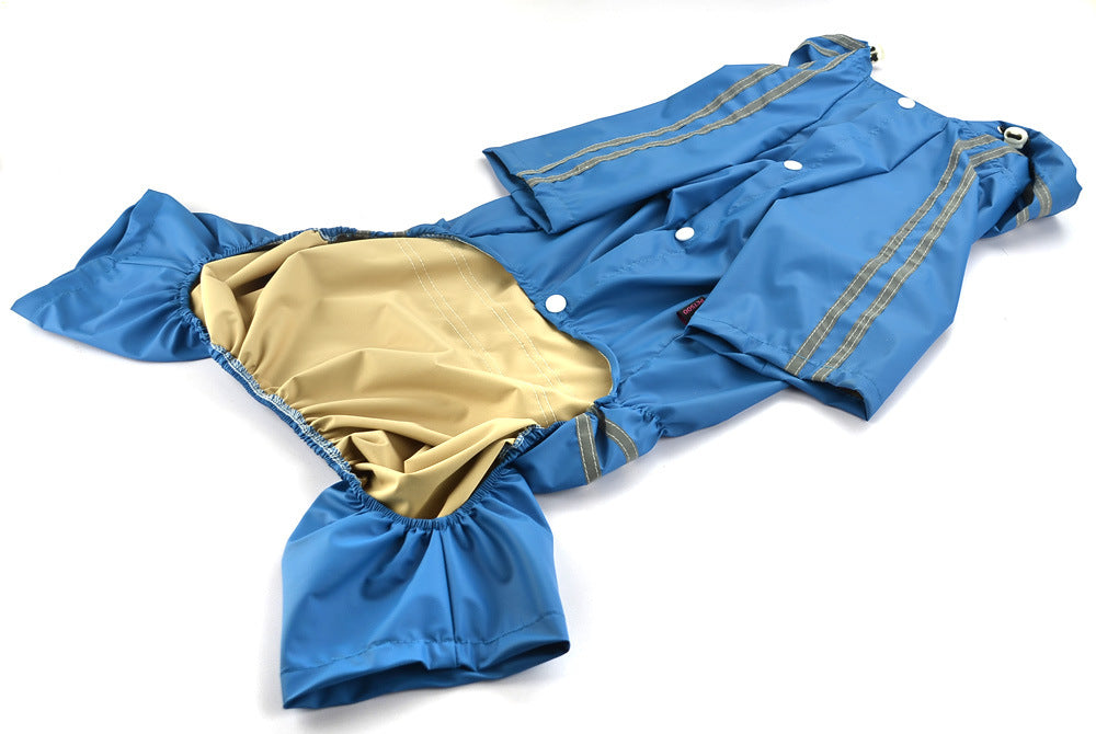 KFX-8272445 Water-Resistant Raincoat for Large and Medium Dogs - Acrylic Material