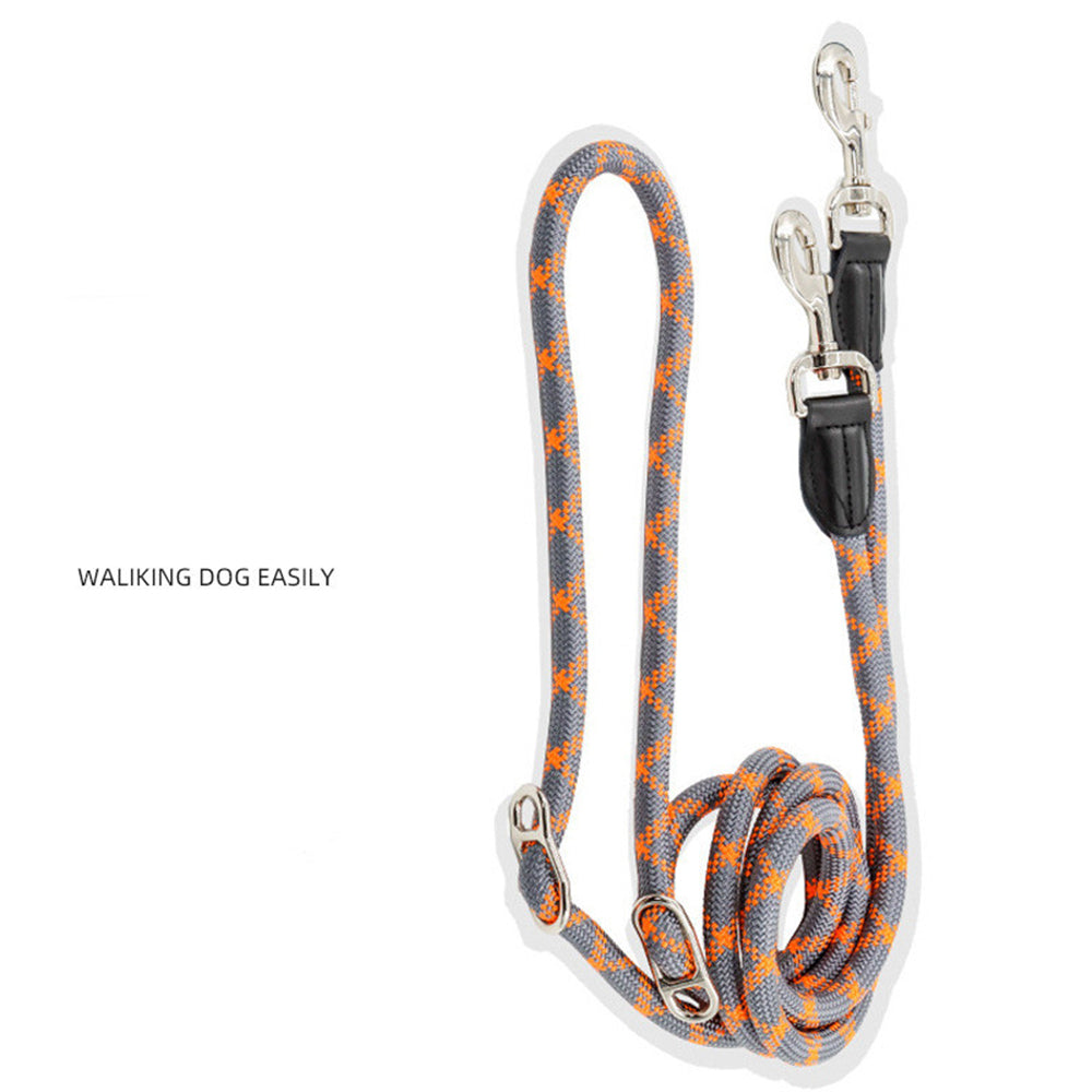 KFX-8273853 Multifunctional Adjustable Dog Traction Rope with Nylon Weave and High-Density Polyester