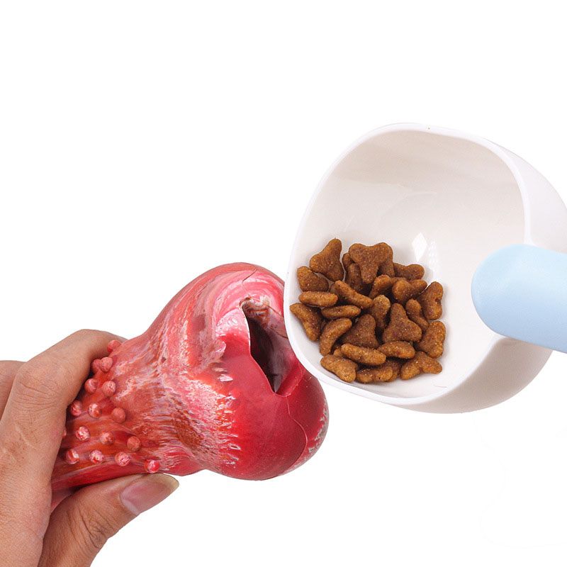 KFX-8274877 Durable Rubber Chewing Simulation Bone with Sound for Medium and Large Dogs