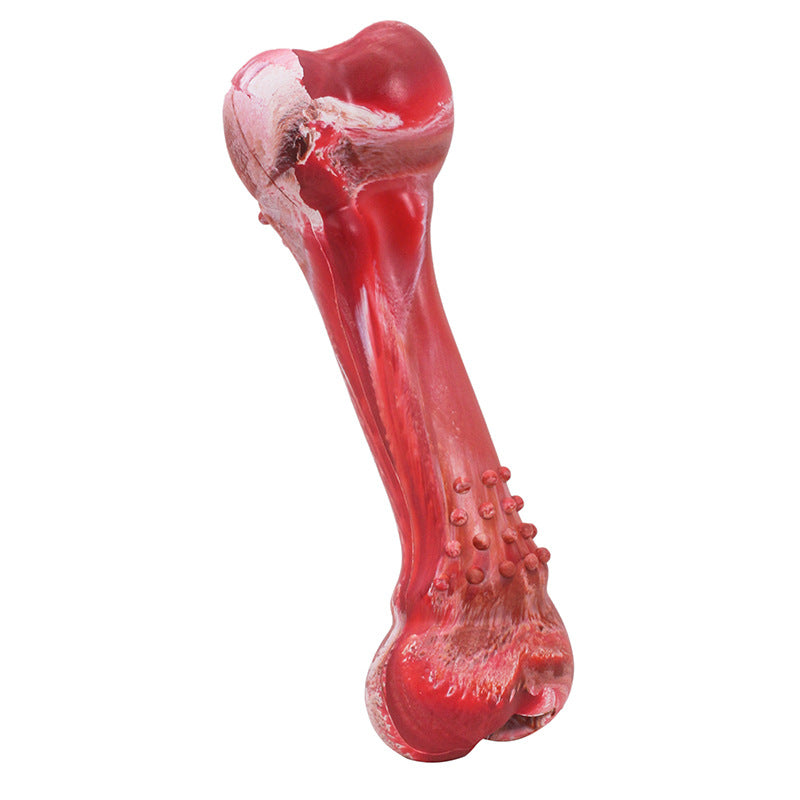 KFX-8274877 Durable Rubber Chewing Simulation Bone with Sound for Medium and Large Dogs