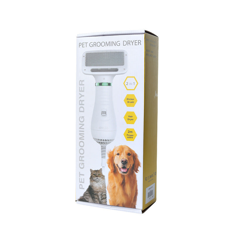 KFX-8275645 All-in-One Pet Hair Dryer and Comb for Dogs and Cats, Adjustable Air Settings, Gentle and Strong Warm Air