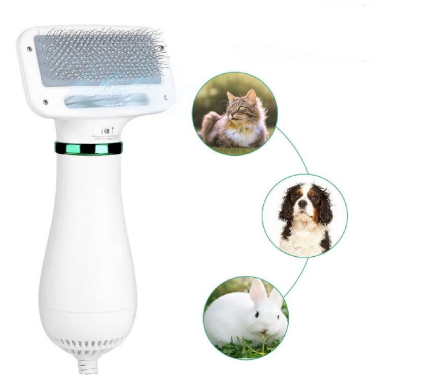 KFX-8275645 All-in-One Pet Hair Dryer and Comb for Dogs and Cats, Adjustable Air Settings, Gentle and Strong Warm Air