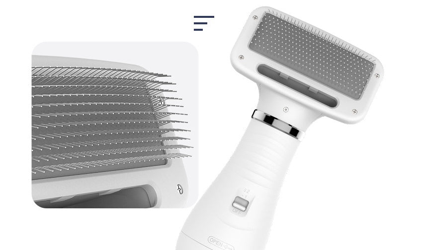 KFX-8275645 All-in-One Pet Hair Dryer and Comb for Dogs and Cats, Adjustable Air Settings, Gentle and Strong Warm Air