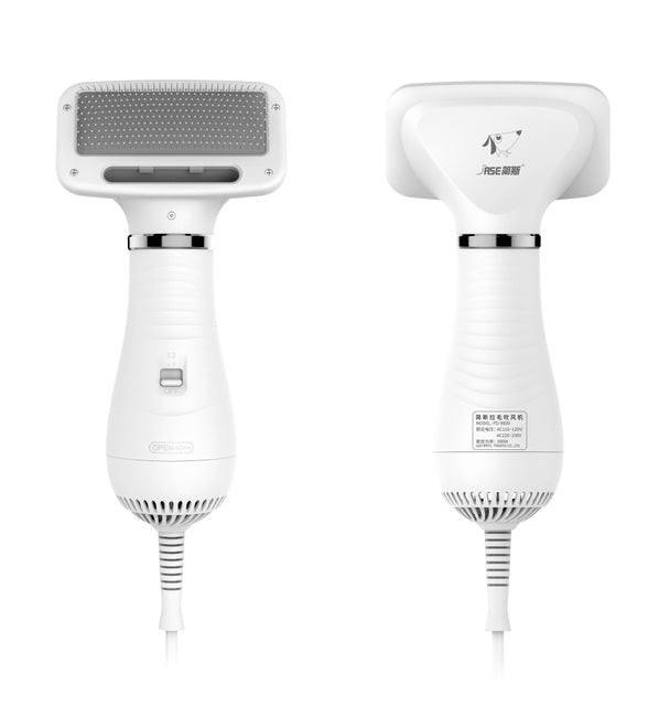KFX-8275645 All-in-One Pet Hair Dryer and Comb for Dogs and Cats, Adjustable Air Settings, Gentle and Strong Warm Air