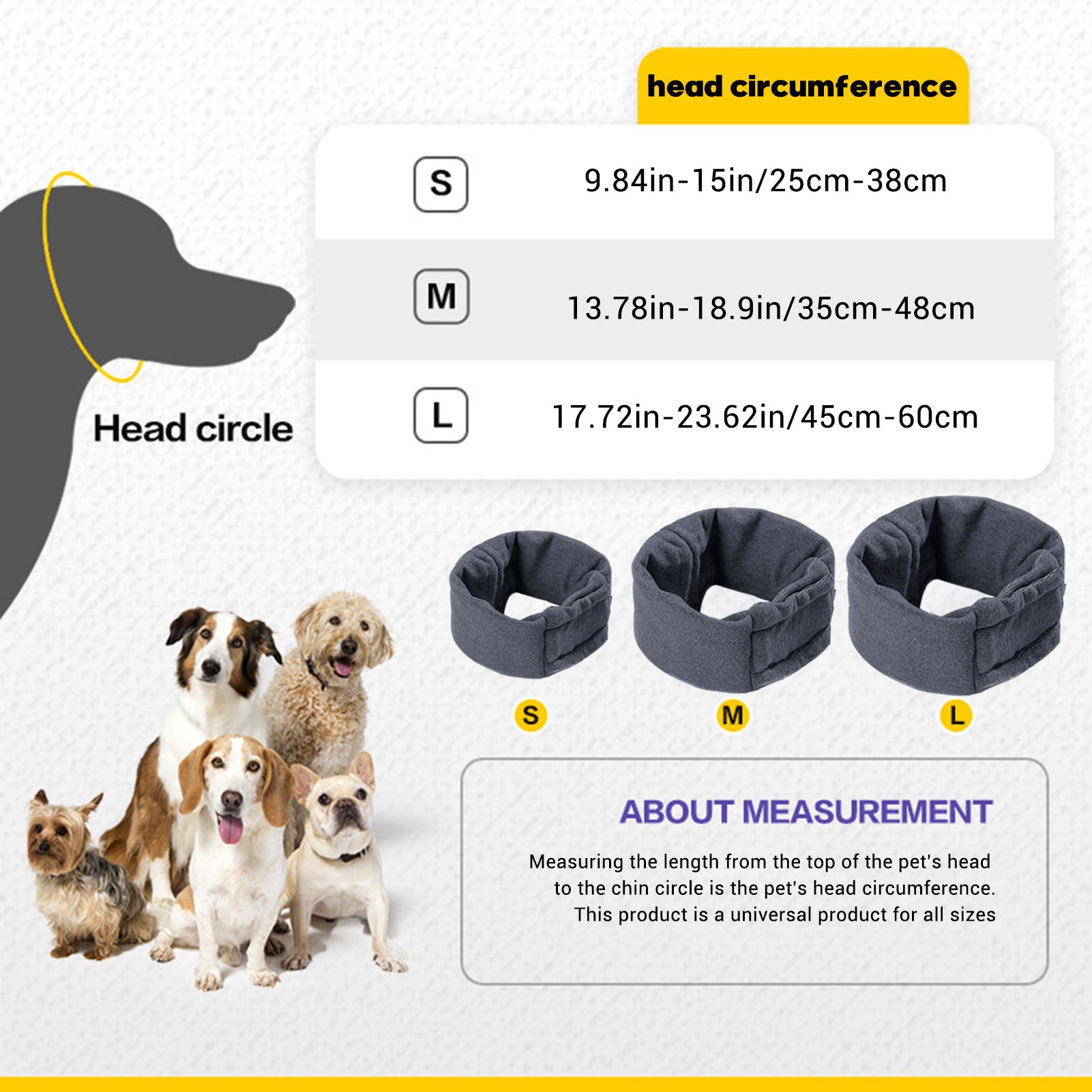 KFX-8277309 Multi-Purpose Dog Head Cover for Noise Reduction and Comfort - Soft Fabric Earmuffs and Scarves