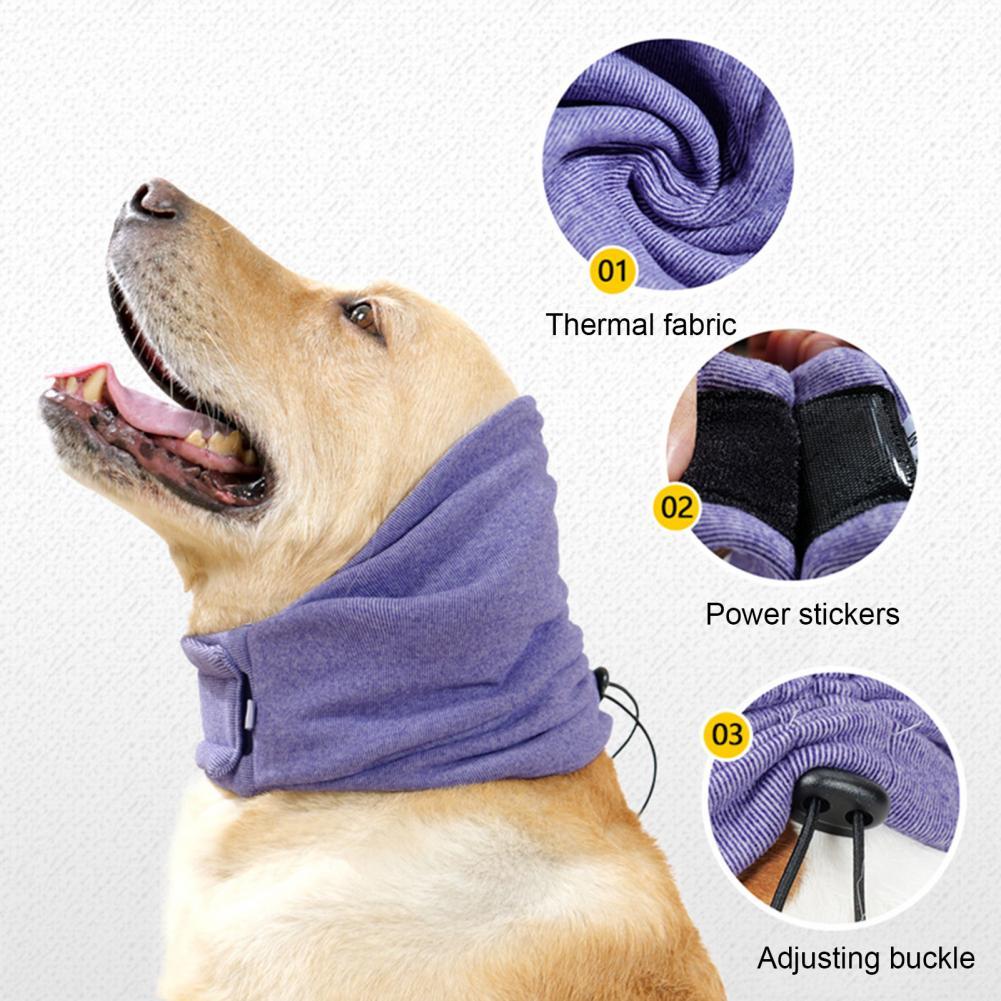 KFX-8277309 Multi-Purpose Dog Head Cover for Noise Reduction and Comfort - Soft Fabric Earmuffs and Scarves