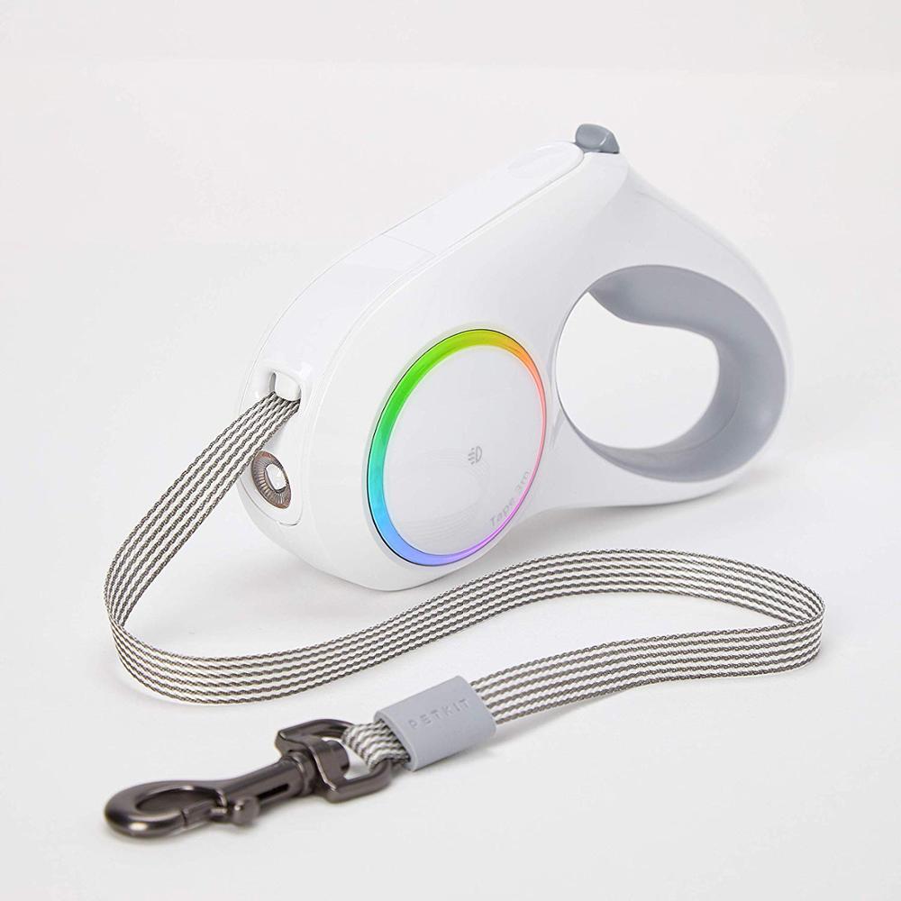KFX-8279613 Retractable Dog Leash with 800mAh Battery and LED Headlight for Small to Medium Dogs