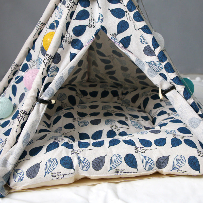KFX-8284605 Pet Canvas Tent for Dogs and Cats - Available in Trumpet, Medium, and Large Sizes