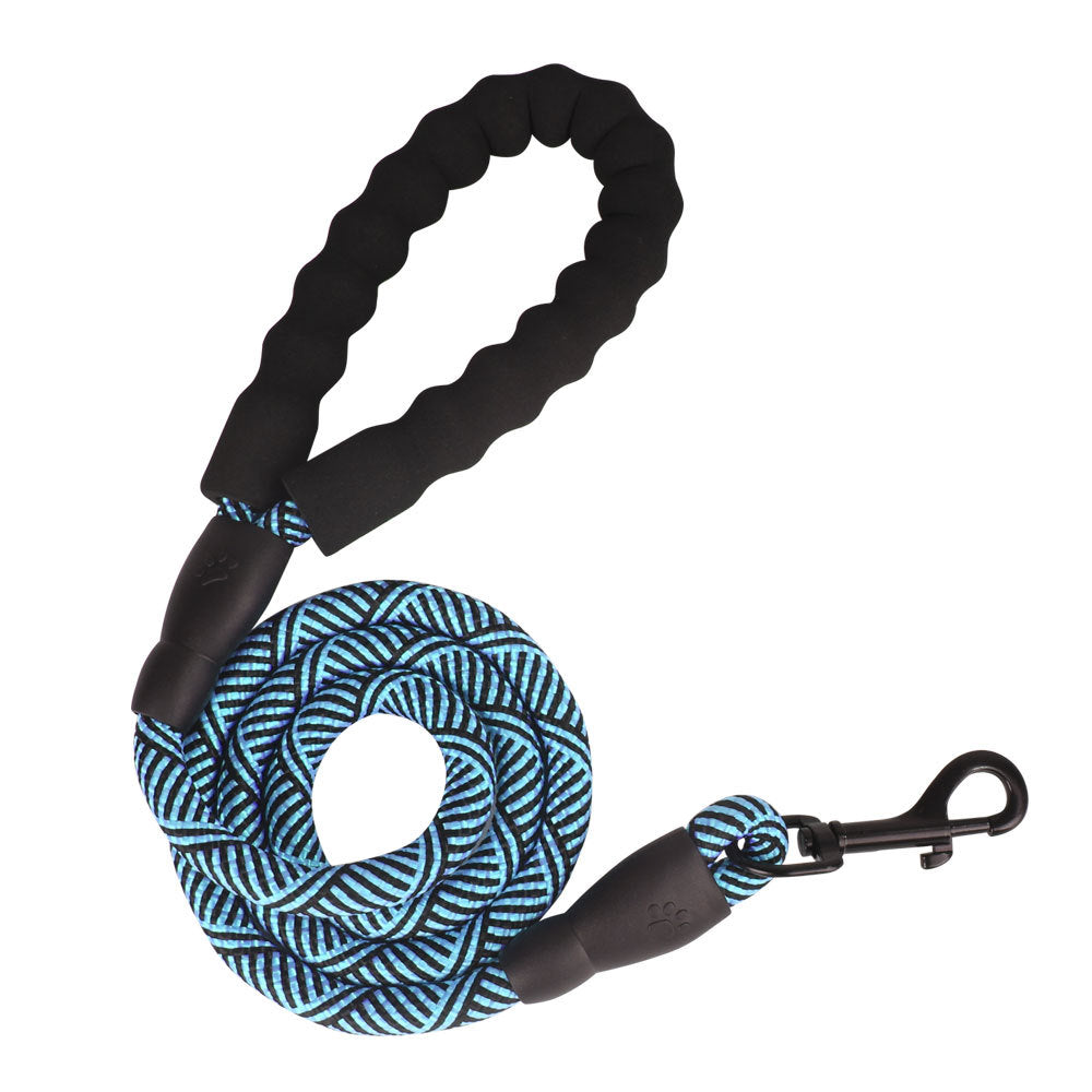 KFX-8285373 Dog Nylon Tow Rope Leash - Strong Pull-Resistant P Chain Walking Lead in Multiple Colors