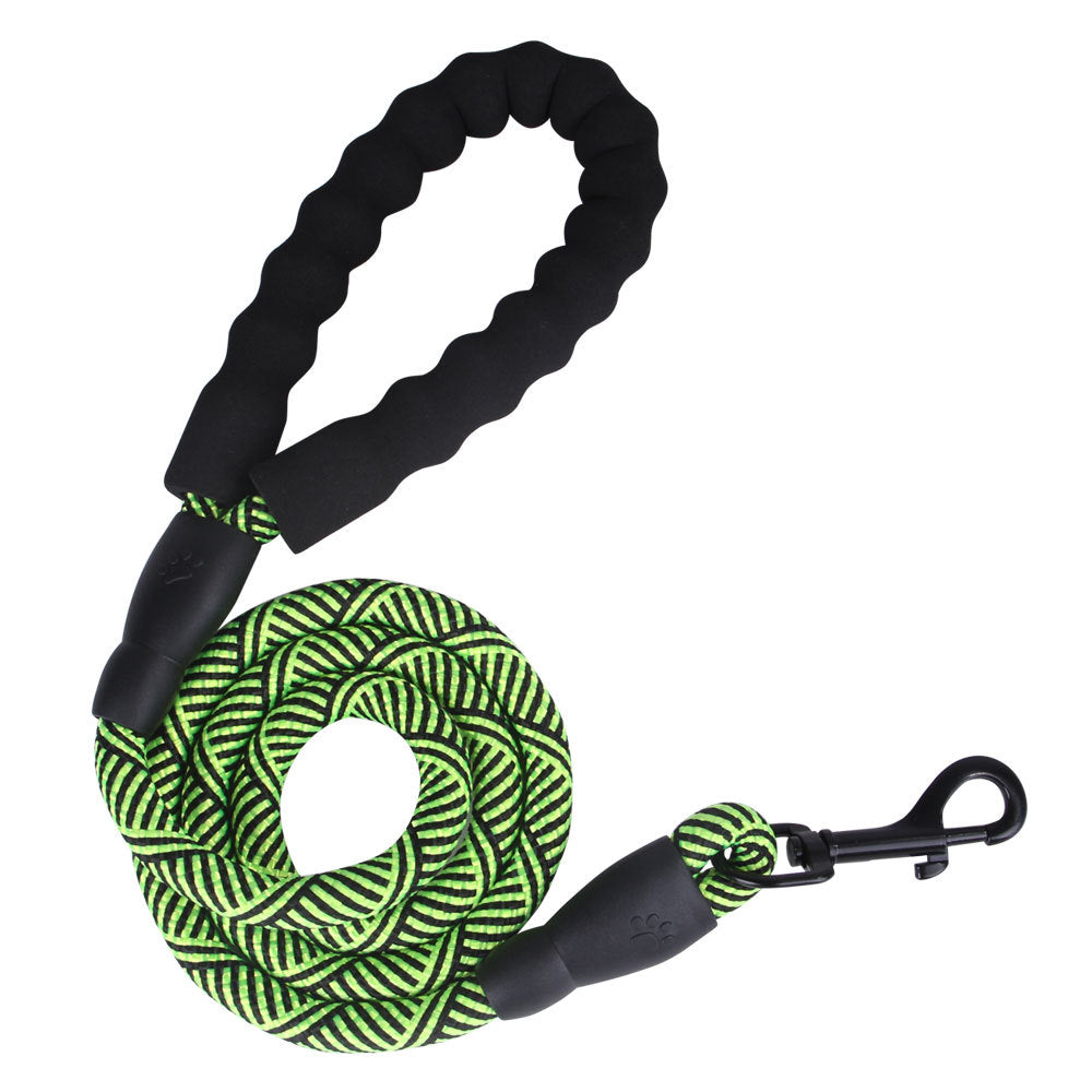 KFX-8285373 Dog Nylon Tow Rope Leash - Strong Pull-Resistant P Chain Walking Lead in Multiple Colors