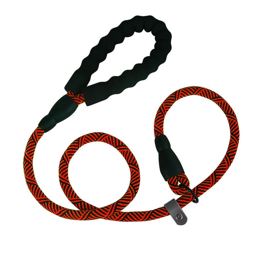 KFX-8285373 Dog Nylon Tow Rope Leash - Strong Pull-Resistant P Chain Walking Lead in Multiple Colors