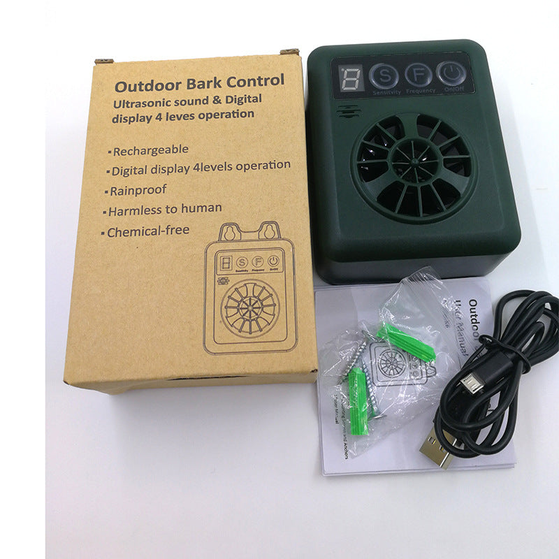 KFX-8288829 Ultrasonic Bark Control Device with Digital Display and Adjustable Sensitivity