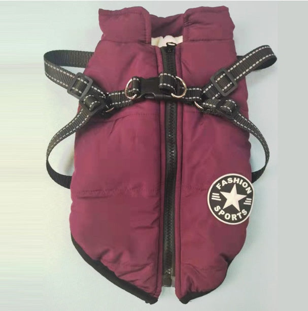 KFX-8289725 Cozy Cotton Padded Pet Apparel for Autumn and Winter in Various Colors and Sizes