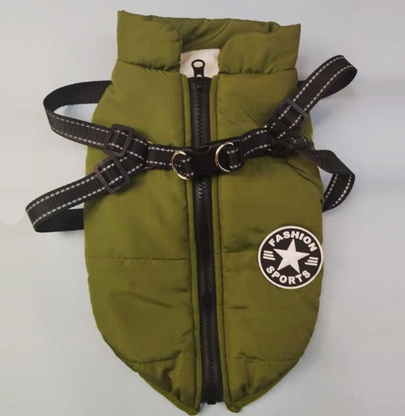 KFX-8289725 Cozy Cotton Padded Pet Apparel for Autumn and Winter in Various Colors and Sizes