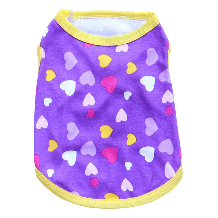 KFX-8291133 Cotton Jersey Pet Vest for Dogs - Comfortable and Stylish Pet Clothing