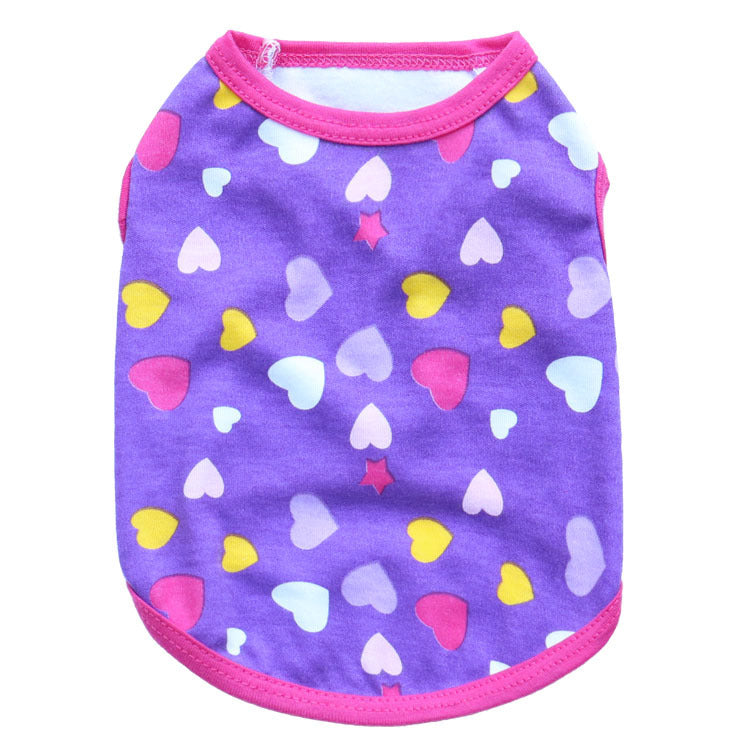 KFX-8291133 Cotton Jersey Pet Vest for Dogs - Comfortable and Stylish Pet Clothing