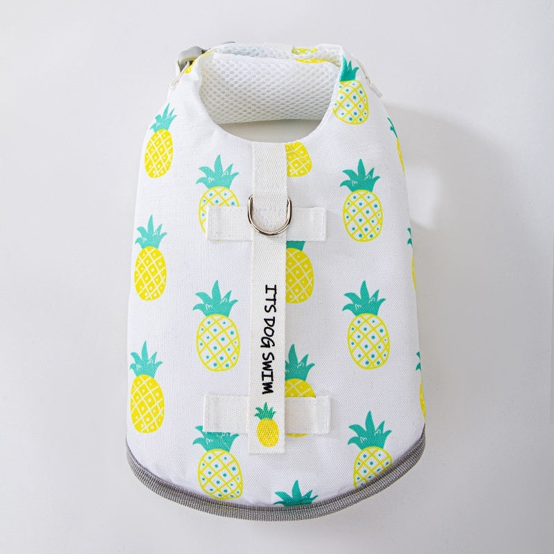 KFX-8293693 Pet Fruit Printed Clothes in Watermelon, Pineapple, Cherry Designs – Casual Oxford Cloth Apparel for Small to XXL Dogs
