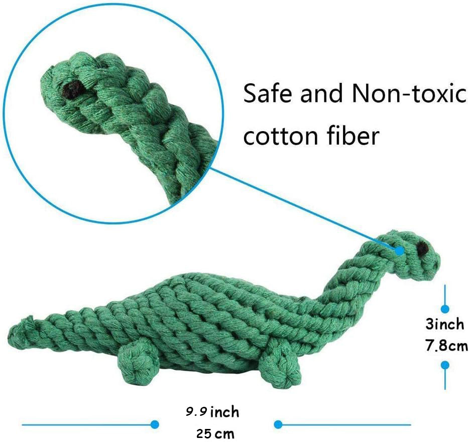 KFX-8298557 Durable Animal Design Interactive Dog Rope Toy Set for Chewing and Dental Care