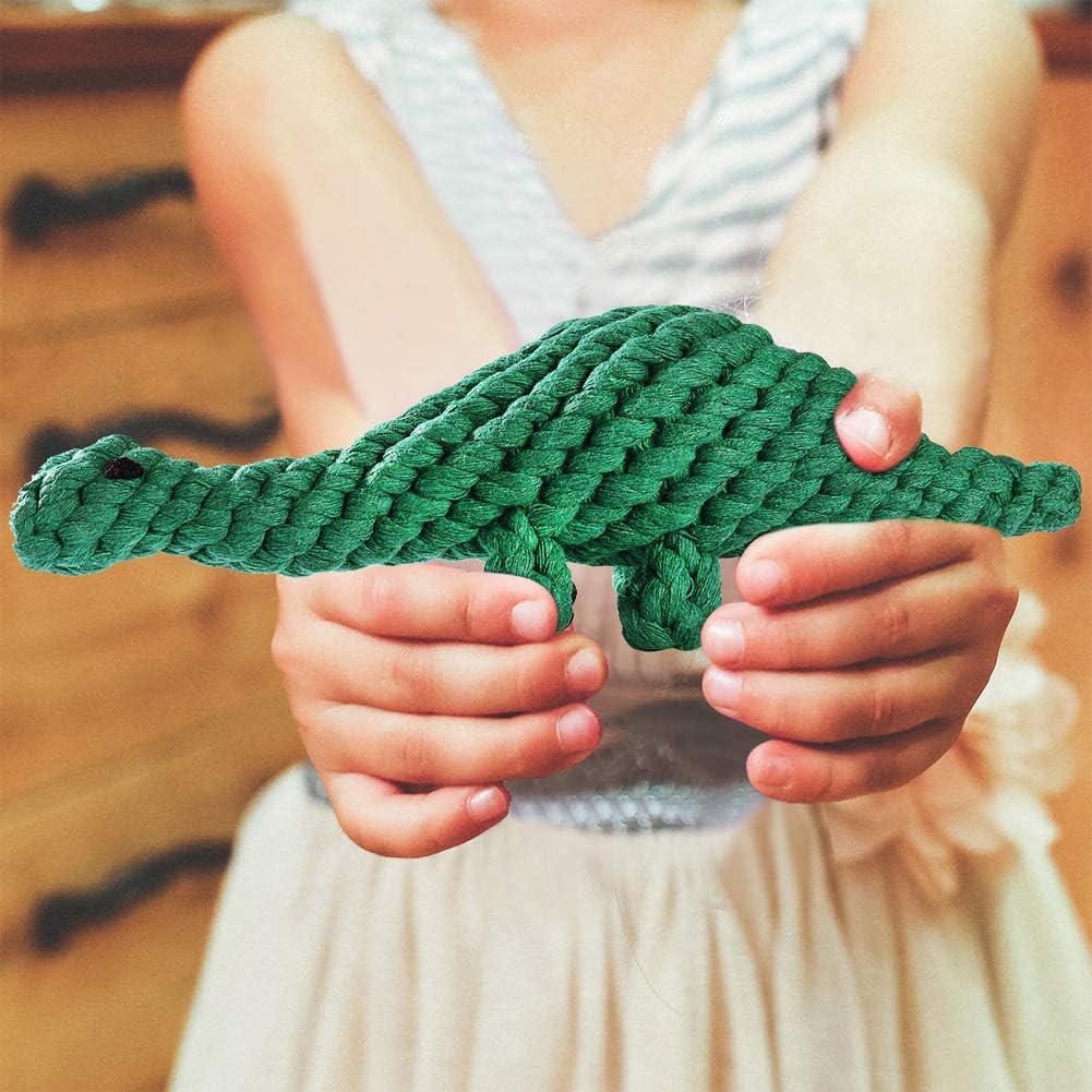 KFX-8298557 Durable Animal Design Interactive Dog Rope Toy Set for Chewing and Dental Care
