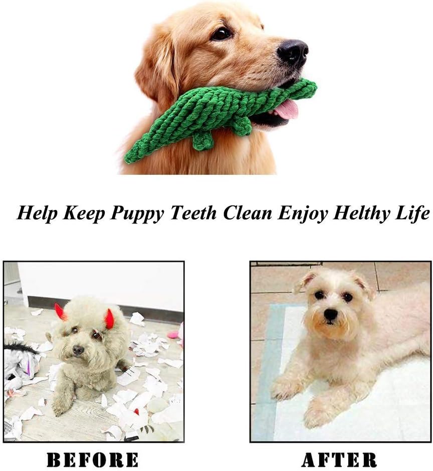 KFX-8298557 Durable Animal Design Interactive Dog Rope Toy Set for Chewing and Dental Care