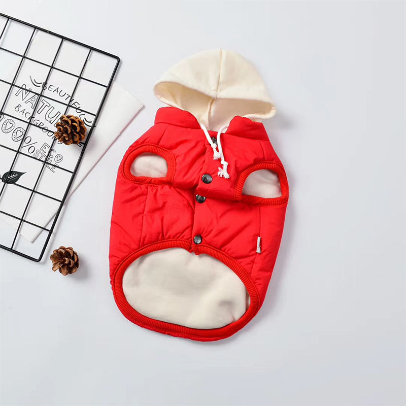 KFX-8299453 Cotton Warm Vest for Dogs - Stylish and Simple Design to Keep Pets Cozy