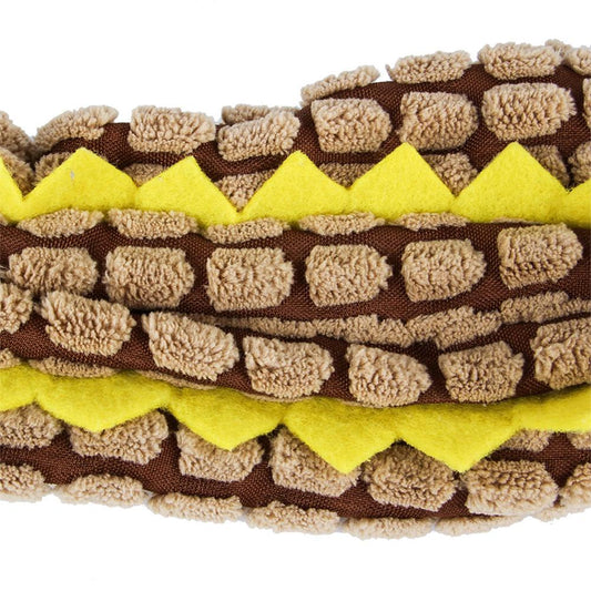 KFX-8301885 Durable Cotton Rope Pet Toy with Teeth Cleaning and Sound Features