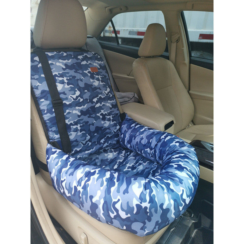 KFX-8303293 Pet Car Seat Cushion - Cloth Dog Car Kennel and Cushion for Comfort and Safety 50x50x20cm