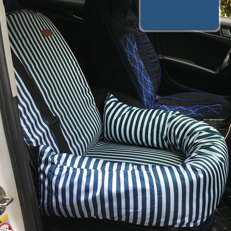 KFX-8303293 Pet Car Seat Cushion - Cloth Dog Car Kennel and Cushion for Comfort and Safety 50x50x20cm