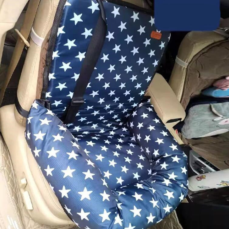 KFX-8303293 Pet Car Seat Cushion - Cloth Dog Car Kennel and Cushion for Comfort and Safety 50x50x20cm