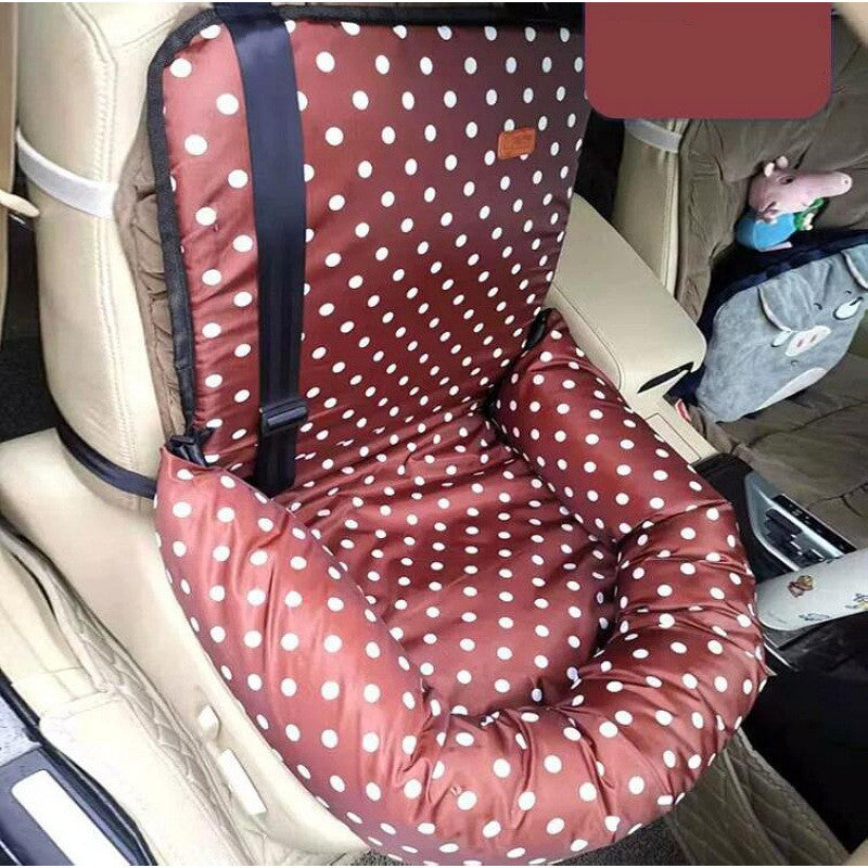 KFX-8303293 Pet Car Seat Cushion - Cloth Dog Car Kennel and Cushion for Comfort and Safety 50x50x20cm