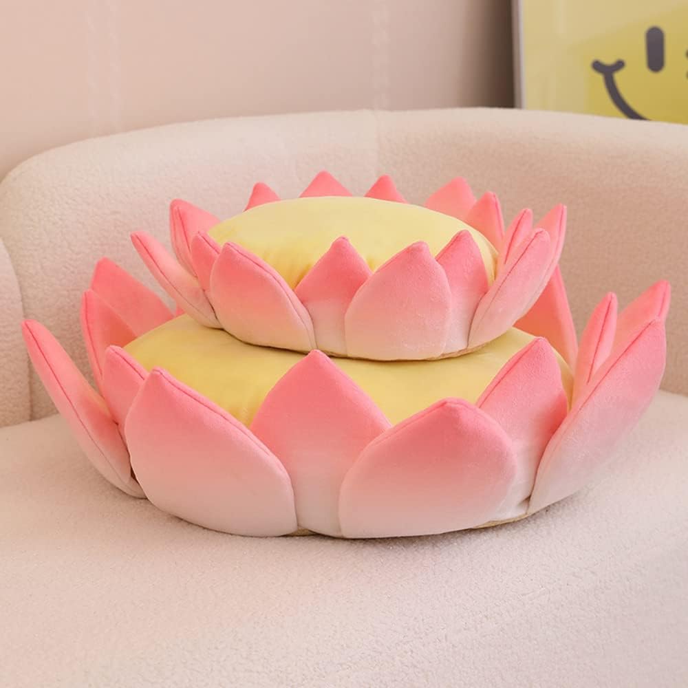 KFX-8304317 Three-Dimensional Lotus Shape Cat Sofa Bed, Soft and Detachable Indoor Cushion for Small Pets