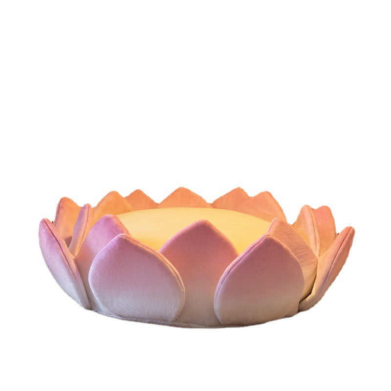 KFX-8304317 Three-Dimensional Lotus Shape Cat Sofa Bed, Soft and Detachable Indoor Cushion for Small Pets