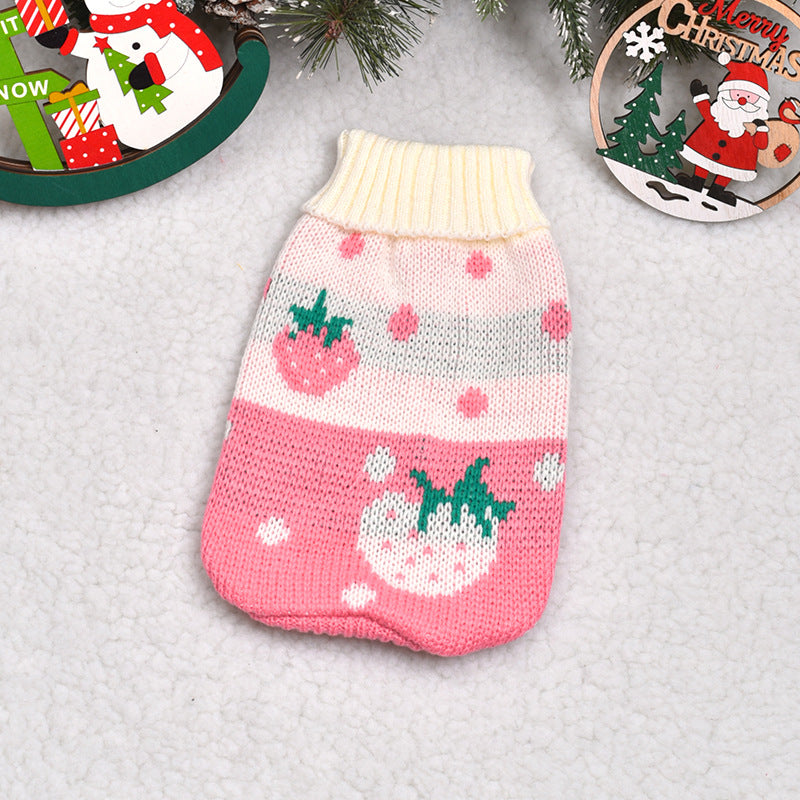 KFX-8304829 Thickened Acrylic Pet Sweater for Dogs and Cats - Various Styles and Sizes Available