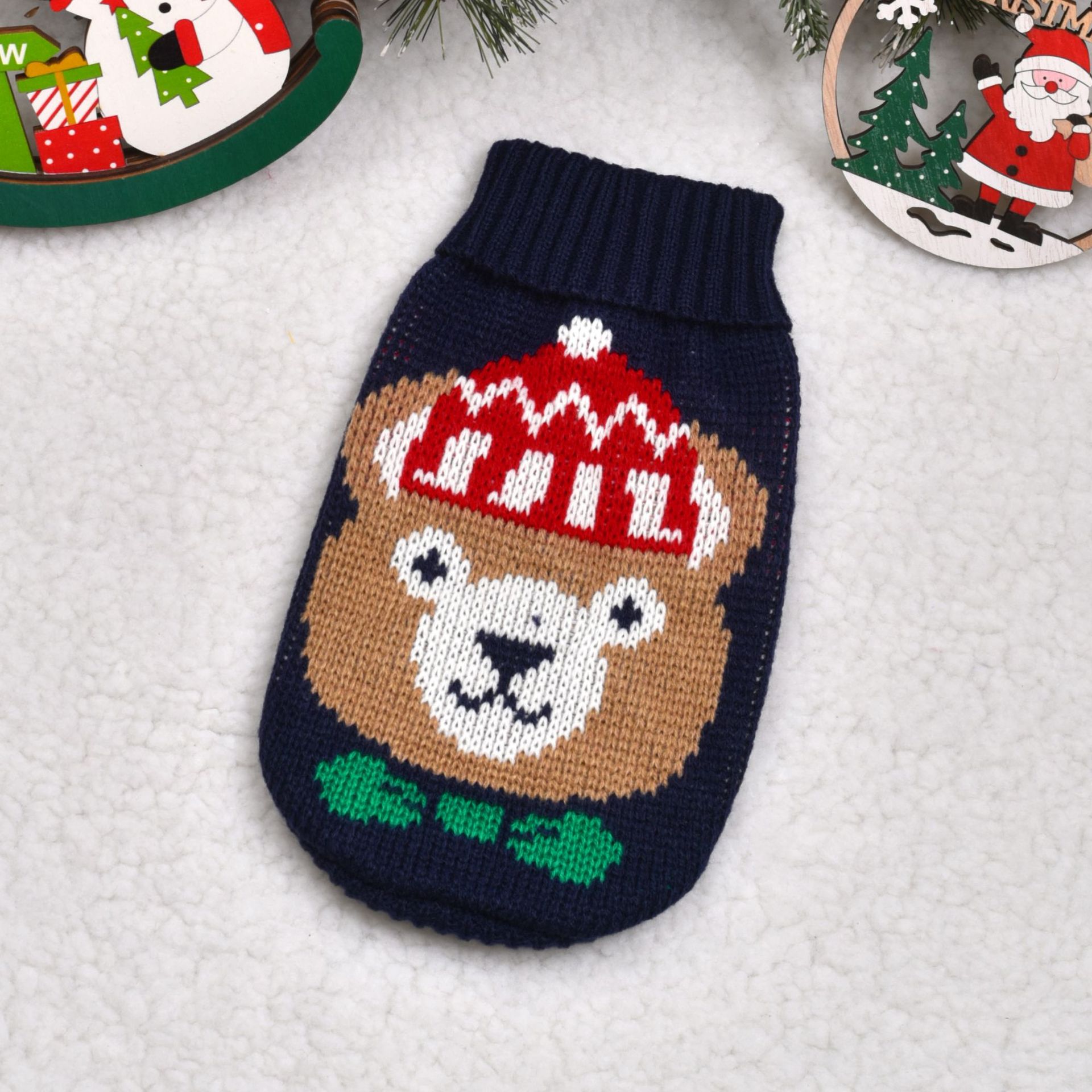 KFX-8304829 Thickened Acrylic Pet Sweater for Dogs and Cats - Various Styles and Sizes Available