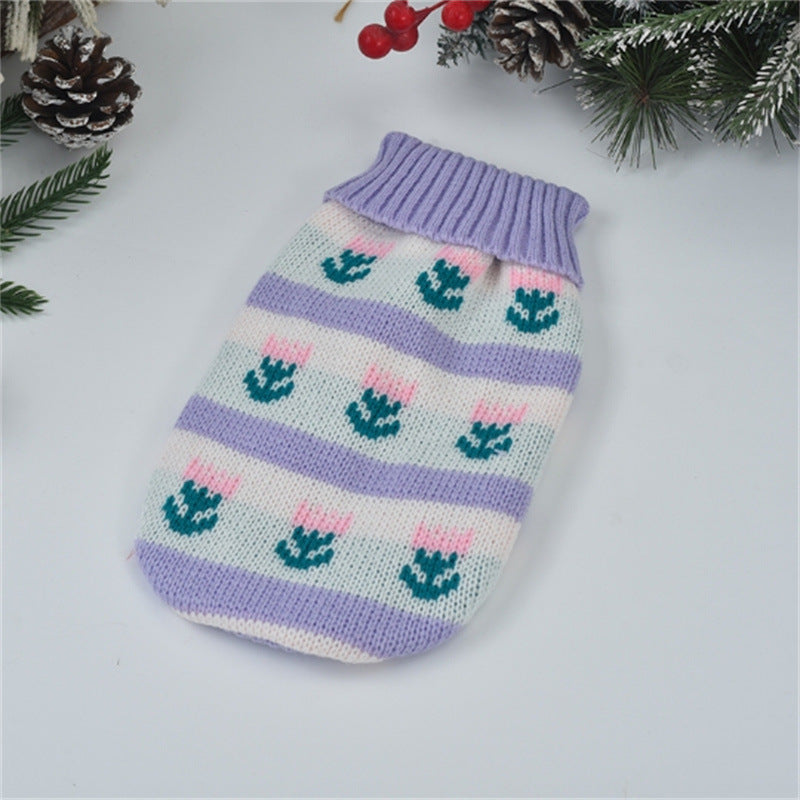 KFX-8304829 Thickened Acrylic Pet Sweater for Dogs and Cats - Various Styles and Sizes Available