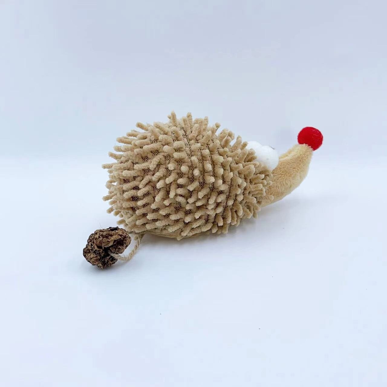 KFX-8306493 Adorable Chenille Cartoon Hedgehog Cat Toy with Catnip and Stretch Cotton