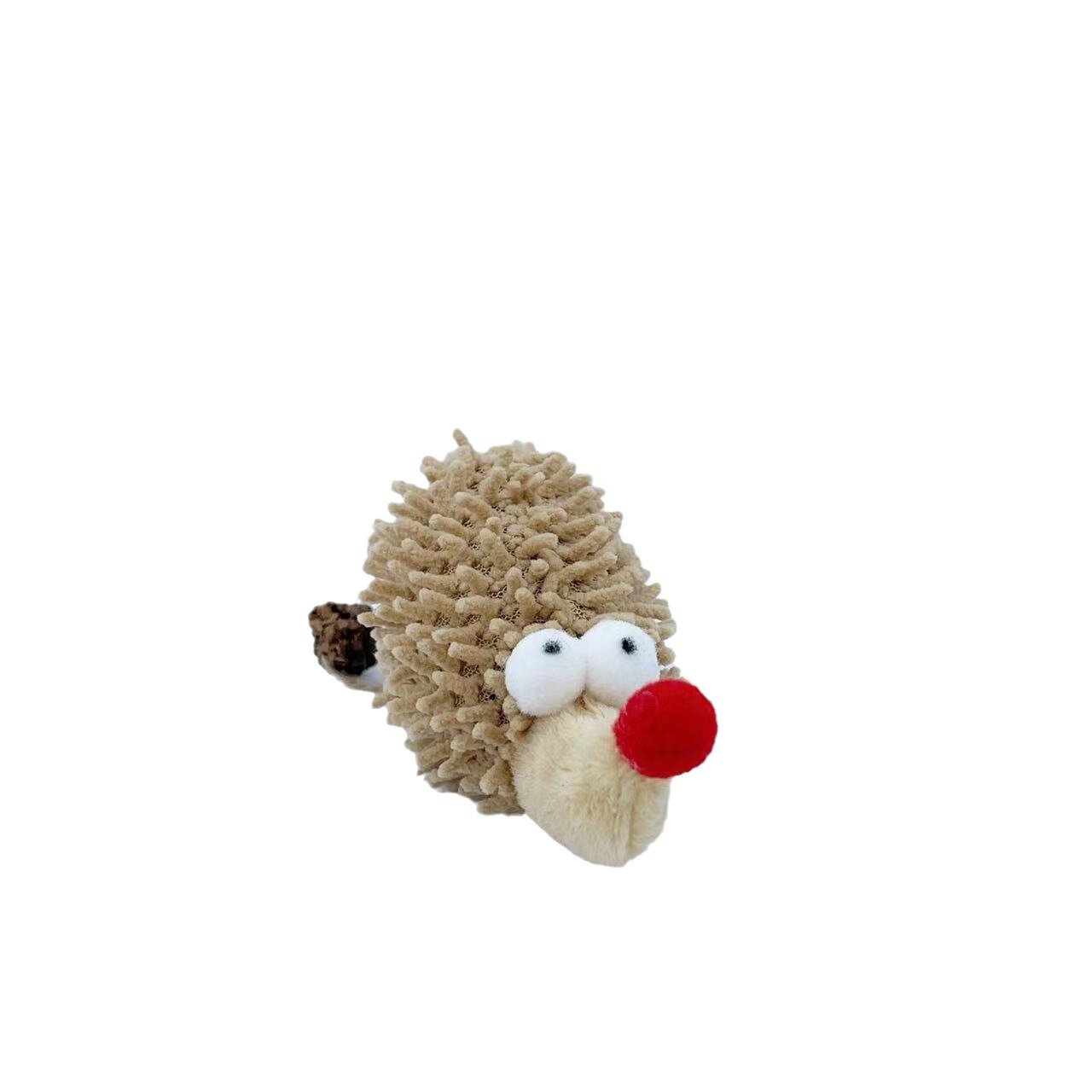 KFX-8306493 Adorable Chenille Cartoon Hedgehog Cat Toy with Catnip and Stretch Cotton