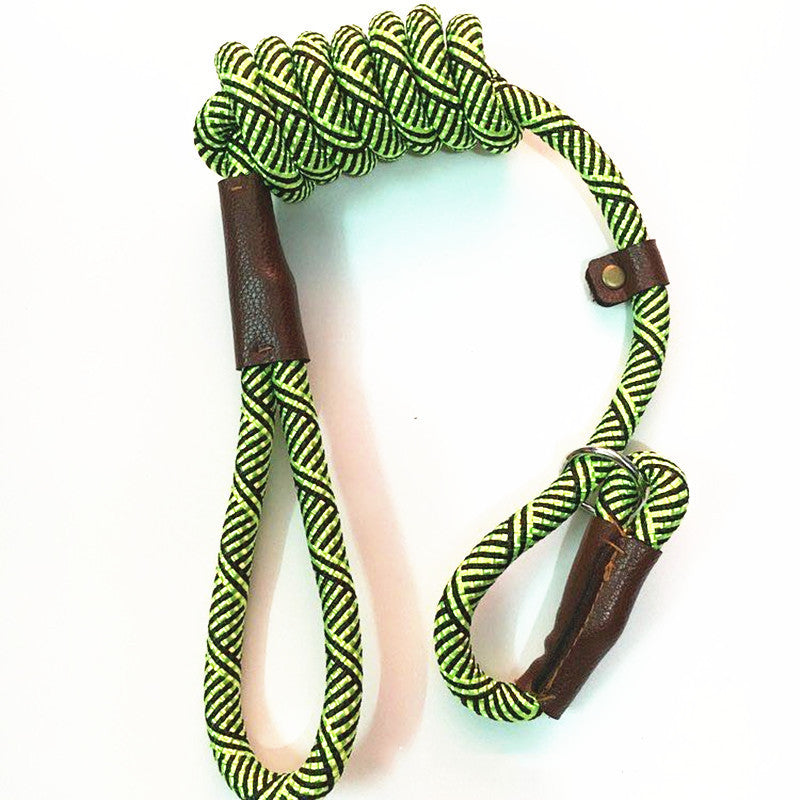 KFX-8306621 Medium Dog Training Leash - Durable Nylon, Various Colors Available (Blue, Red, Green, Beige, Orange), 1.2m Length