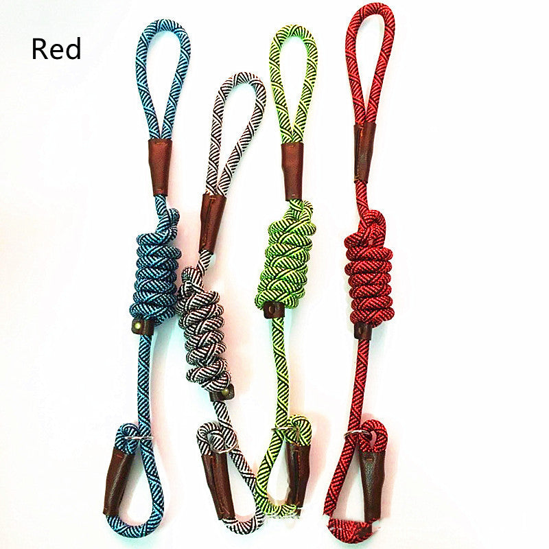 KFX-8306621 Medium Dog Training Leash - Durable Nylon, Various Colors Available (Blue, Red, Green, Beige, Orange), 1.2m Length