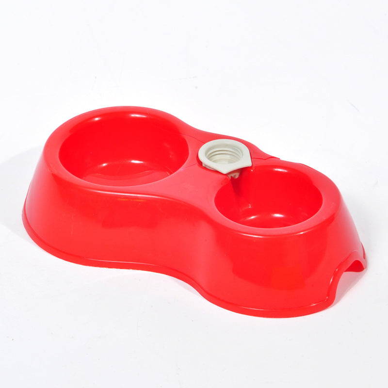 KFX-8307005 Shatter-Resistant Pet Bowl Set with Water Bottle Link for Dogs and Cats