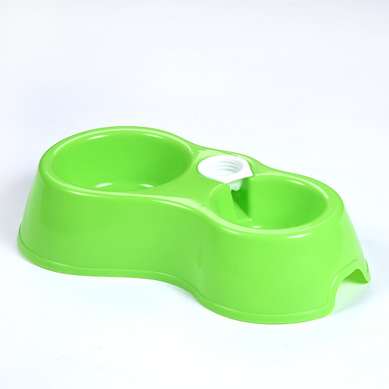 KFX-8307005 Shatter-Resistant Pet Bowl Set with Water Bottle Link for Dogs and Cats
