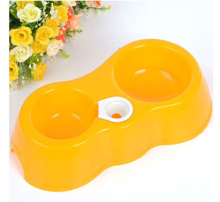 KFX-8307005 Shatter-Resistant Pet Bowl Set with Water Bottle Link for Dogs and Cats