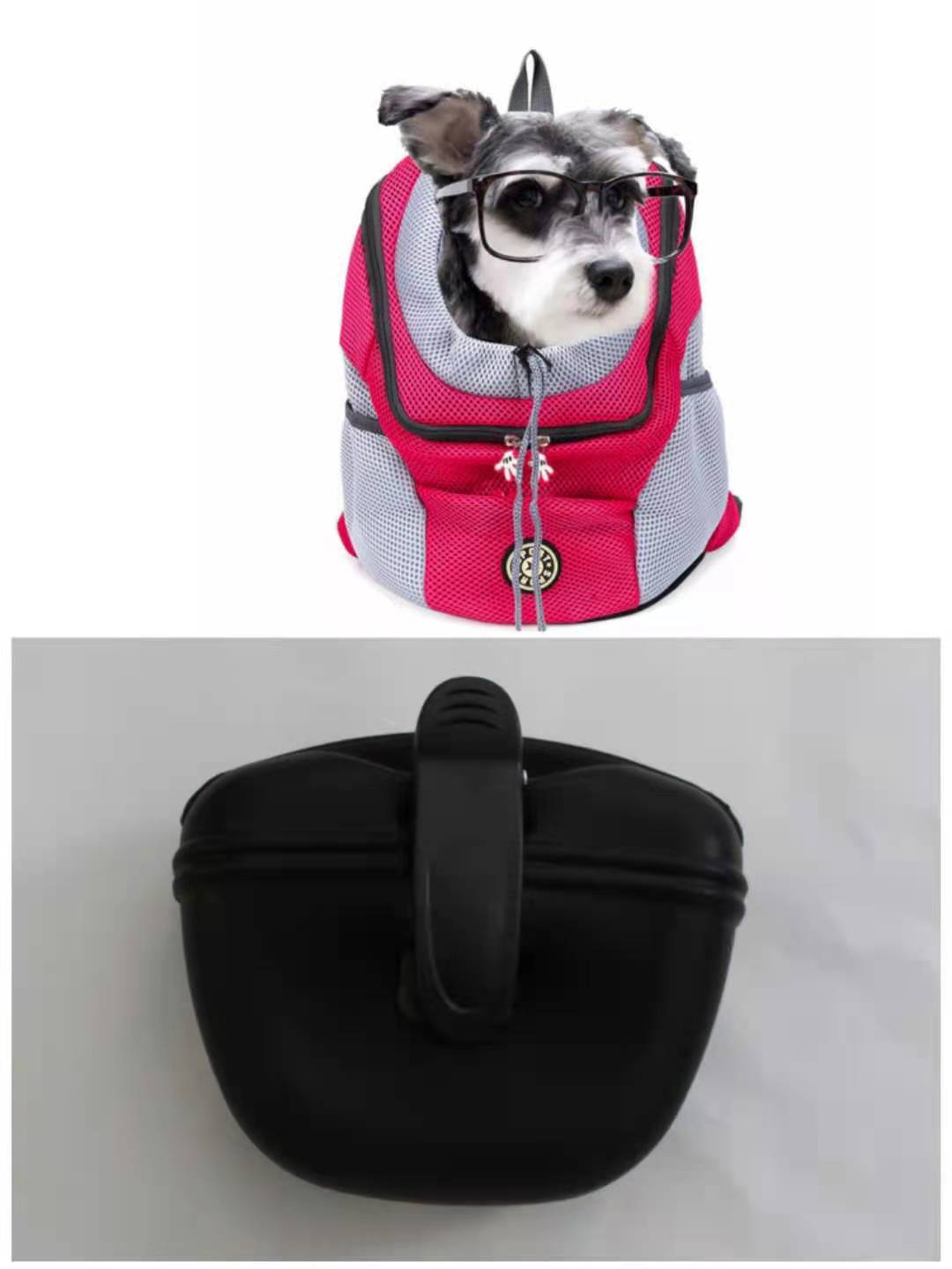 KFX-8309053 Portable Silicone Dog Snack Training Bag with Magnetic Closure and Clip - Available in Multiple Colors