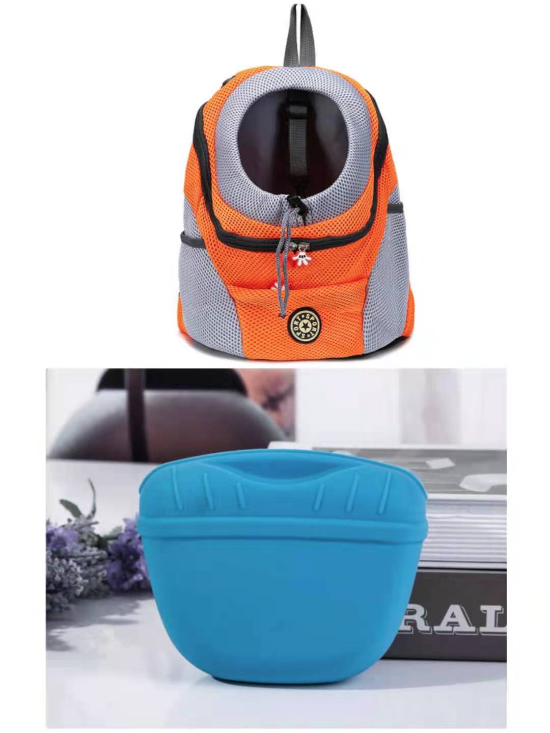 KFX-8309053 Portable Silicone Dog Snack Training Bag with Magnetic Closure and Clip - Available in Multiple Colors