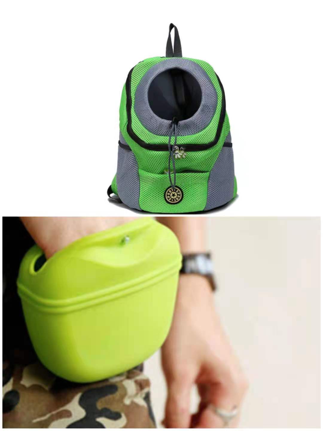 KFX-8309053 Portable Silicone Dog Snack Training Bag with Magnetic Closure and Clip - Available in Multiple Colors